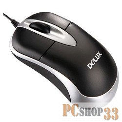 Мышь DELUX DLM-312BU опт.,800dpi, USB (2 кнопок+скролл), черная
