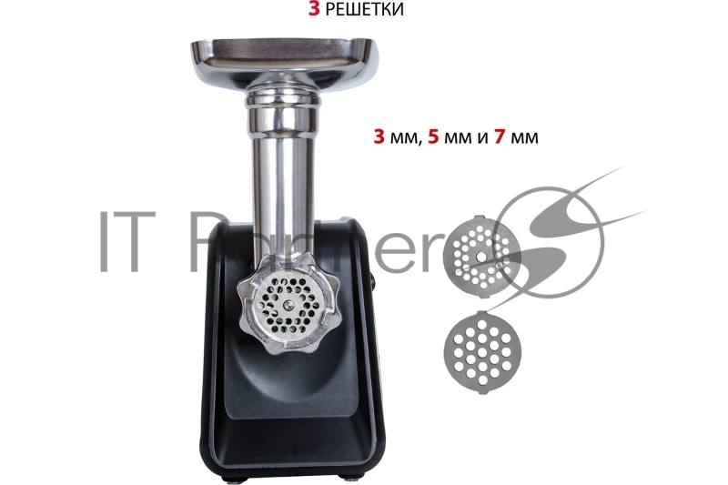 Мясорубка SUPRA MGS-1992 (Максимальная мощность: 2000 Вт. Функция реверс. Защита двигателя от перегрузки, металлический шнек. Нож из высококачественной нержавеющей стали. 3 круглых ножа с разными отверстиями. Корпус из нержавеющей стали . Лоток для п