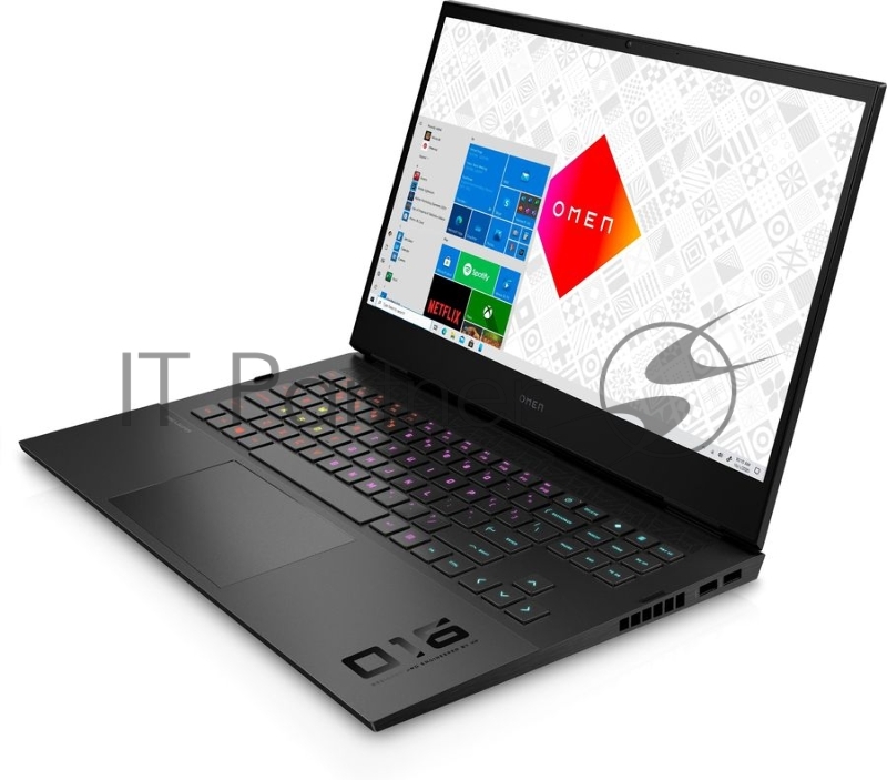 Ноутбук HP Omen 16-c0050ur Ryzen 5 5600H 16Gb SSD512Gb AMD Radeon RX6600M 8Gb 16.1 IPS FHD (1920x1080) Free DOS 3.0 dk.silver WiFi BT Cam