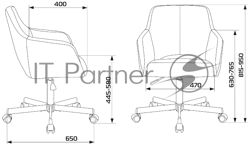 Кресло Бюрократ CH-380M леопардовый Italia LEO крестовина металл черный