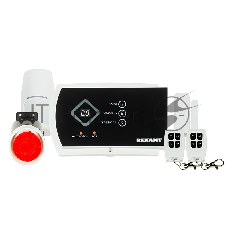Комплект беспроводной GSM-сигнализации GS-115 с дополнительными датчиками REXANT