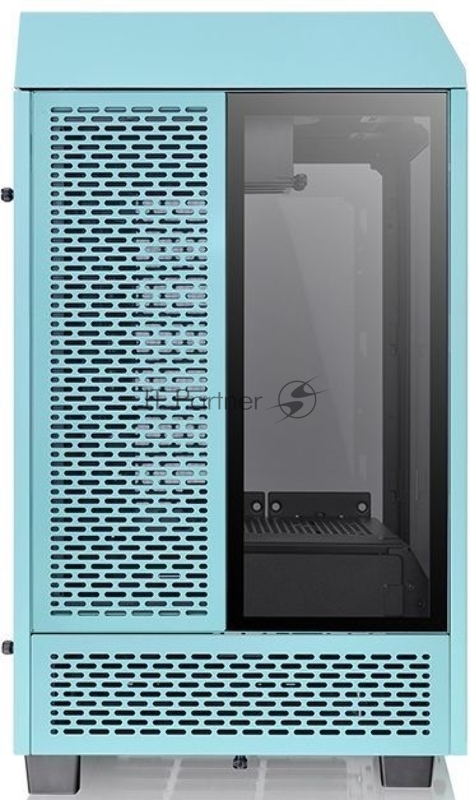 Корпус Thermaltake The Tower 100 Turquoise черный без БП miniITX 1x120mm 3x140mm 2xUSB3.0 audio bott PSU