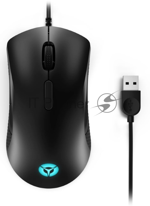 Мышь Lenovo M300 RGB черный оптическая (8000dpi) USB (8but)