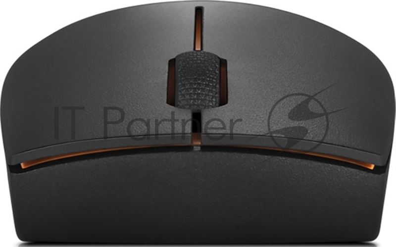 Мышь Lenovo 300 Wireless черный/оранжевый оптическая (1000dpi) беспроводная USB для ноутбука (2but)