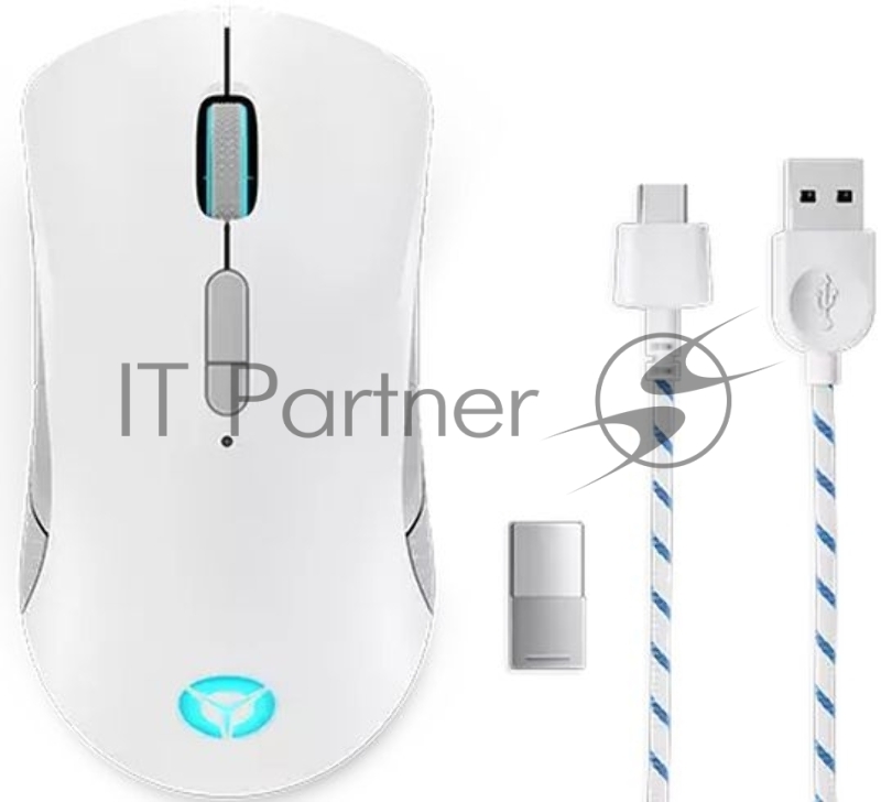 Мышь Lenovo Legion M600 белый оптическая (16000dpi) беспроводная BT/Radio USB (9but)