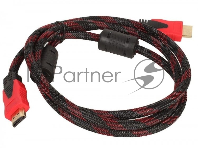 Кабель соединительный аудио-видео HDMI (m)/HDMI (m) 3м. феррит.кольца Позолоченные контакты черный (NO NAME)