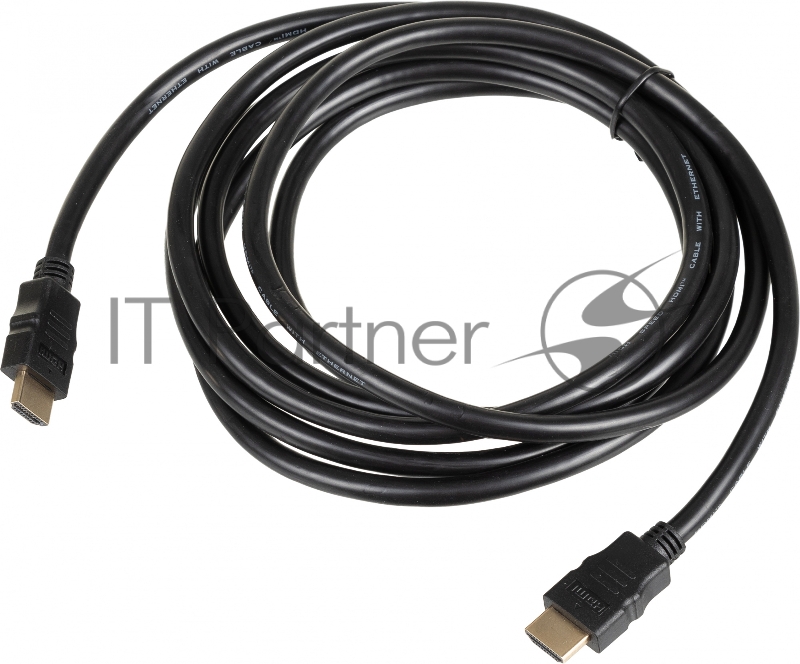 Кабель соединительный аудио-видео HDMI (m)/HDMI (m) 3м. феррит.кольца Позолоченные контакты черный (NO NAME)