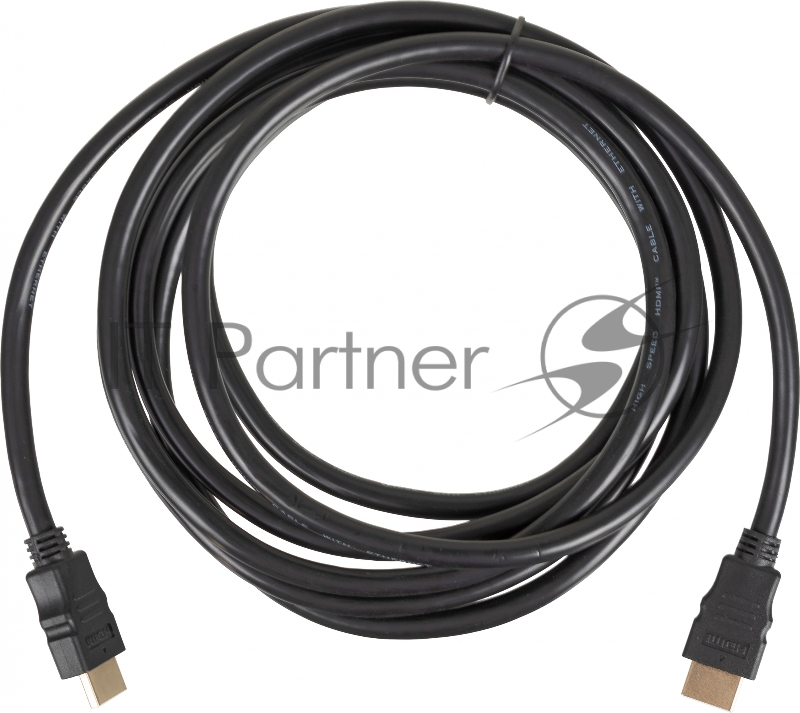 Кабель соединительный аудио-видео HDMI (m)/HDMI (m) 3м. феррит.кольца Позолоченные контакты черный (NO NAME)
