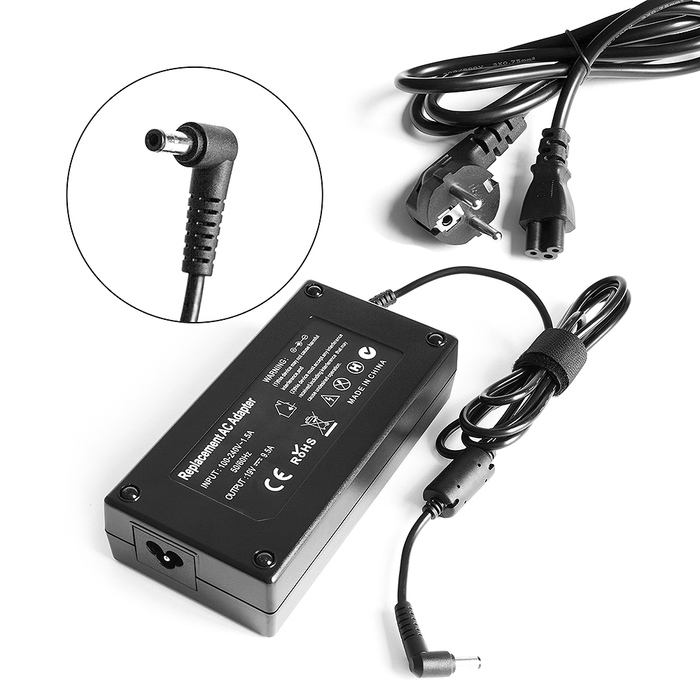 Блок питания для ноутбука MSI GS60, Stealth, GS70, Stealth Pro, GT60 0NC Series. 19V 9.5A (5.5x2.5 mm) 180W ADP-180HB/D, FA180PM111