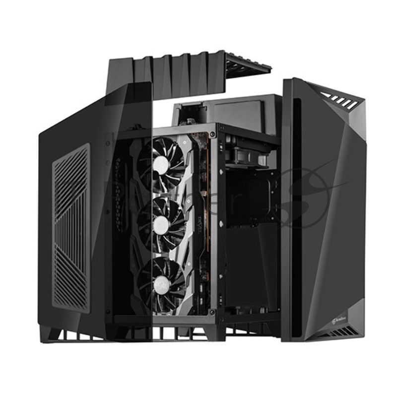 Корпус SilverStone SST-LD03B-AF TO-LD03-BK-GLASS AND AIR FLOW VENT-SST (810256)