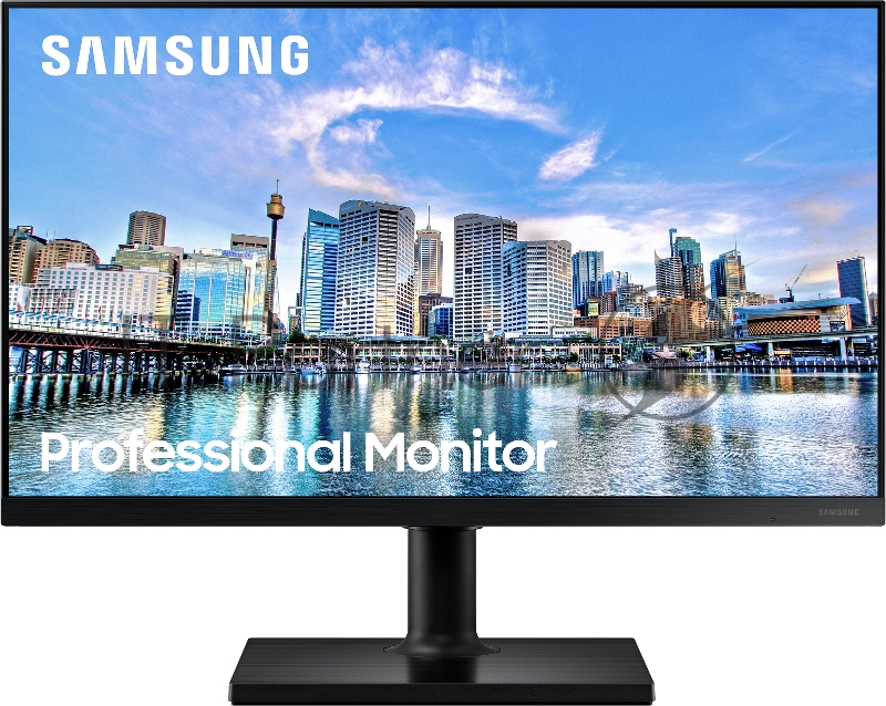 Монитор 23.8 Samsung F24T450FQI черный PLS LED 16:9 HDMI матовая 250cd 178гр/178гр 1920x1080 D-Sub FHD 3.3кг