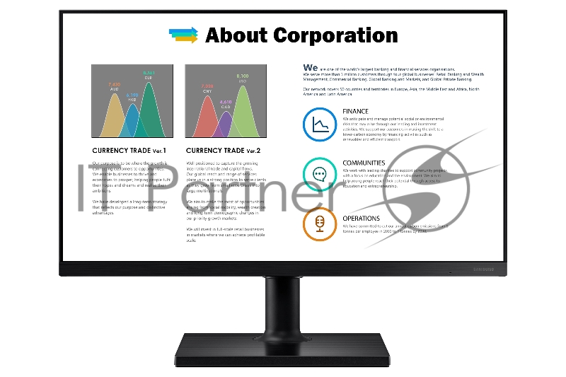 МОНИТОР 27 Samsung F27T450FQI Black с поворотом экрана (IPS, 1920x1080, 75Hz, 4 ms, 178°/178°, 250 cd/m, 1000:1, +HDMI,