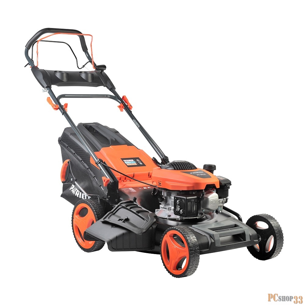 Газонокосилка бензиновая PATRIOT PT 55LS, 173сс, 4 л.с., 51 см, 65 л. трав., метал. дека, привод на колеса, вариатор