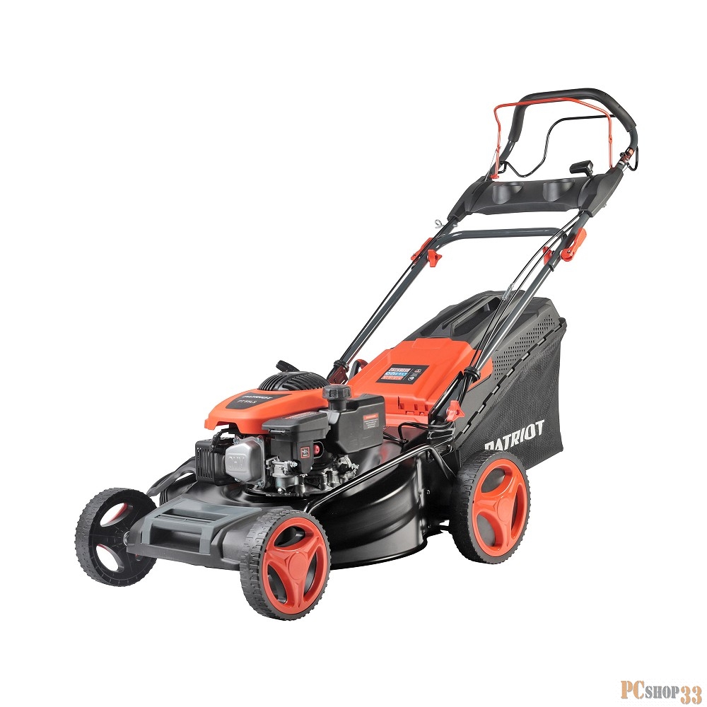 Газонокосилка бензиновая PATRIOT PT 55LS, 173сс, 4 л.с., 51 см, 65 л. трав., метал. дека, привод на колеса, вариатор