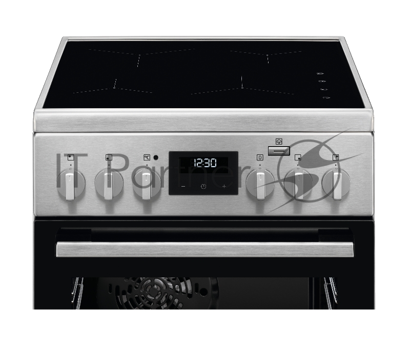 Электрическая плита ELECTROLUX/ Электрическая плита с индукцией, 50см шириной, нержавеющая сталь c Anti Finger Print, мультифункциональная электрическая духовка с паром SteamBake, электрический гриль, электронное управление с отключением духовки, 11