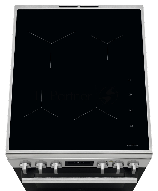 Электрическая плита ELECTROLUX/ Электрическая плита с индукцией, 50см шириной, нержавеющая сталь c Anti Finger Print, мультифункциональная электрическая духовка с паром SteamBake, электрический гриль, электронное управление с отключением духовки, 11