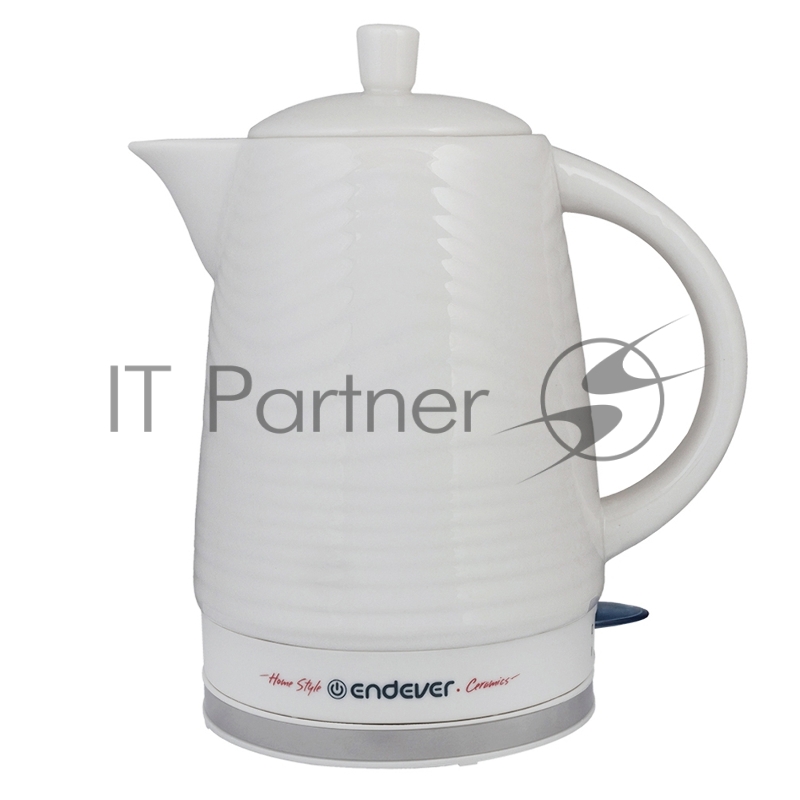 Чайник электрический керамический Endever KR-460C 1200 Вт, емкость 1,8 л, белый, 6 шт/уп.