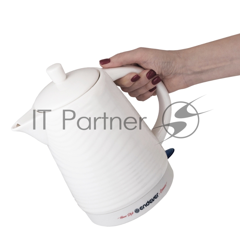 Чайник электрический керамический Endever KR-460C 1200 Вт, емкость 1,8 л, белый, 6 шт/уп.