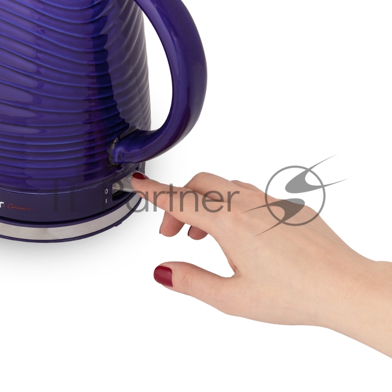 Чайник электрический керамический Endever KR-470C 1200 Вт, емкость 1,8 л, фиолетовый, 6 шт/уп.