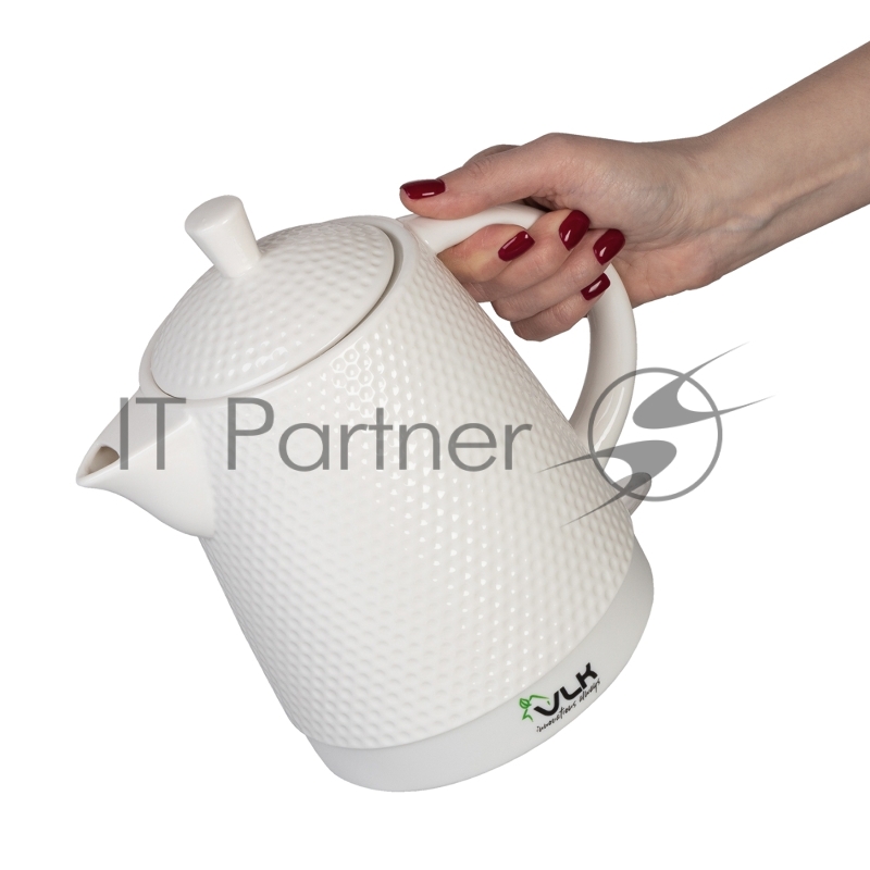 Чайник электрический керамический VLK Venice 6546 1200 Вт, емкость 1,7 л, белый, 6 шт/уп.