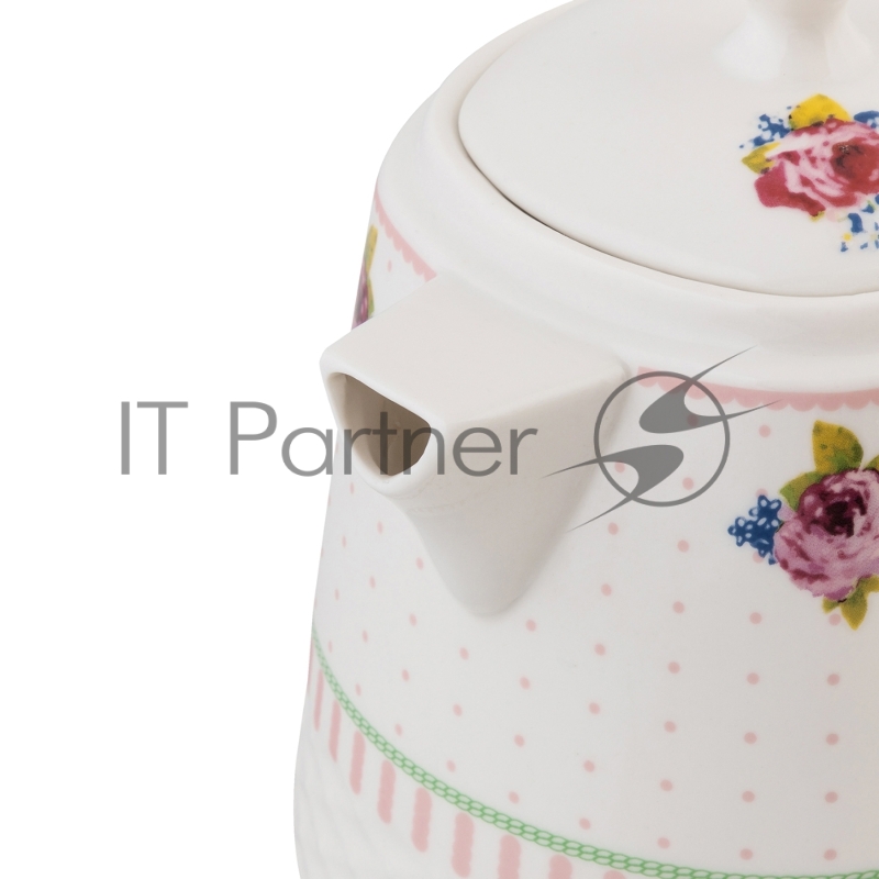 Чайник электрический керамический VLK Venice 6547 1200 Вт, емкость 1,4 л, белый с рисунком, 6 шт/уп.