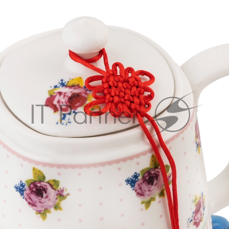 Чайник электрический керамический VLK Venice 6547 1200 Вт, емкость 1,4 л, белый с рисунком, 6 шт/уп.