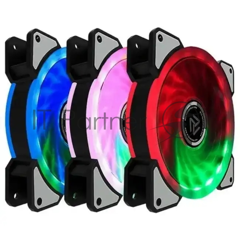 Вентилятор в корпус CRLS-300DS 3pcs argb fan kit with controller,2pcs LED strips,size:120*120*25mm,Volta 30.4-55.3CFM,Airpressure:1.02- :Hydraulic (871608) {3