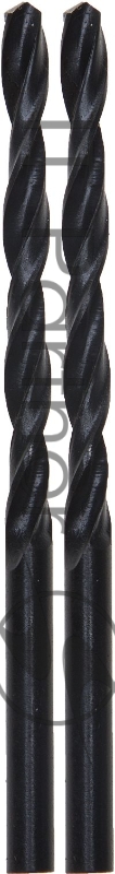 Сверло URAGAN BAGIRA по металлу, цилиндрический хвостовик, быстрорежущая сталь HSS, 2,9х61мм, 2шт