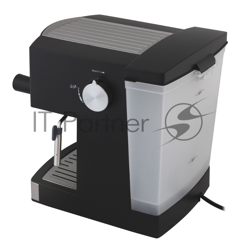 Endever Costa-1080, кофеварка рожковая электрическая, объем бака 1.6, материал нерж. сталь/пластик, мощность 1000Вт, давление пара 20 бар, 2 шт