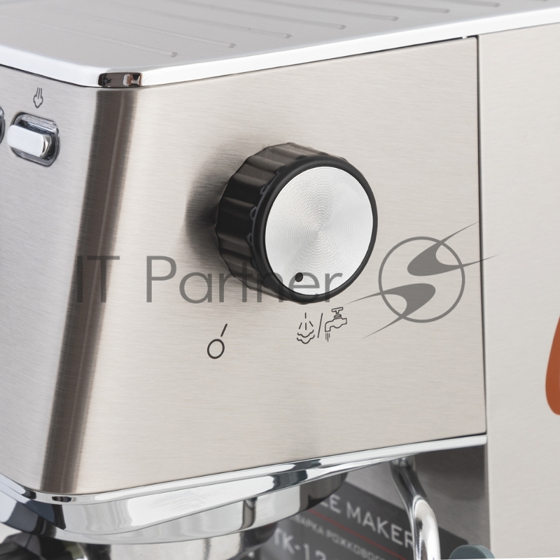 Кофеварка рожковая электрическаяTuarex TK-1245, объем-1.4л, материал- нержавеющая сталь, мощность:1450 Вт, давление пара 20 бар, 2 шт/уп