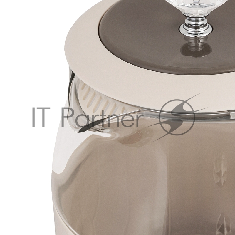 Чайник электрический Endever Skyline KR-365G, бежевый, мощность 1850 Вт, емкость 1,5 л, корпус из пластика, стекла и нержавеющей стали, 6 шт/уп.