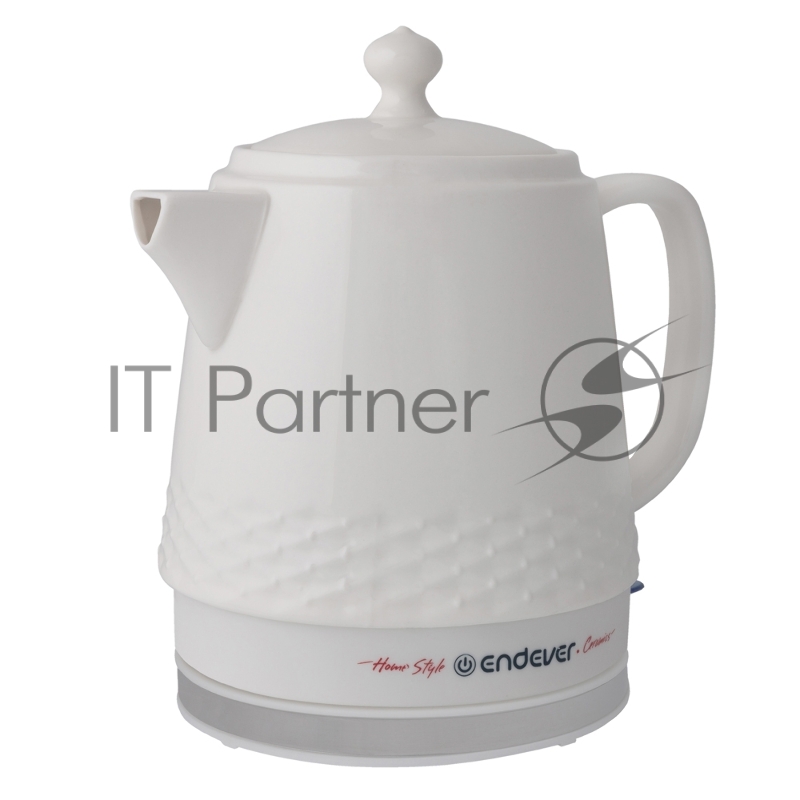 Чайник электрический керамический Endever KR-440C 1200 Вт, емкость 1,4 л, белый, 6 шт/уп.