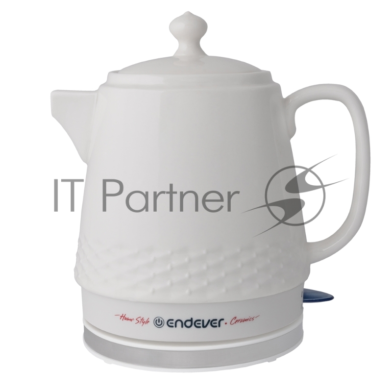 Чайник электрический керамический Endever KR-440C 1200 Вт, емкость 1,4 л, белый, 6 шт/уп.