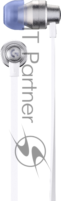 Наушники с микрофоном Logitech G333 белый/серебристый 1.2м вкладыши в ушной раковине (981-000930)