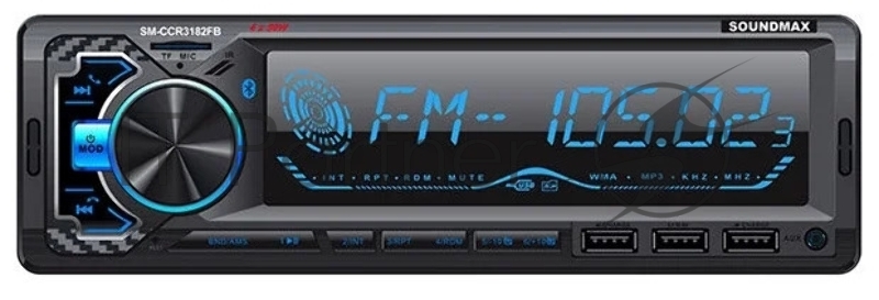 Автомагнитола Soundmax SM-CCR3182FB 1DIN 4x40Вт