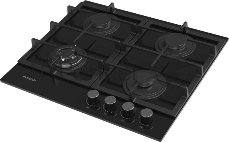 Газовая варочная поверхность Hyundai HHG 6434 BG черный