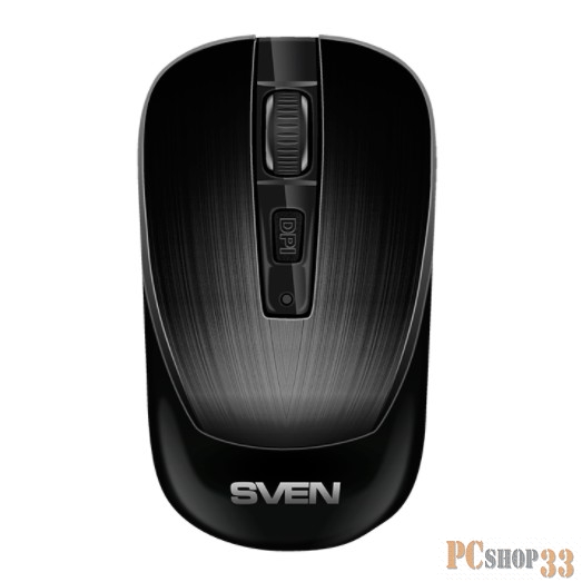 Беспроводная мышь Sven RX-380W чёрная (2,4 GHz, 3+1кл. 800-1600DPI, блист.)