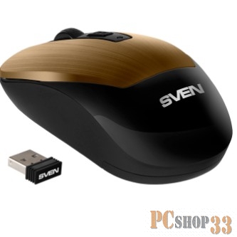 Беспроводная мышь Sven RX-380W античная бронза (2,4 GHz, 3+1кл. 800-1600DPI, блист.)