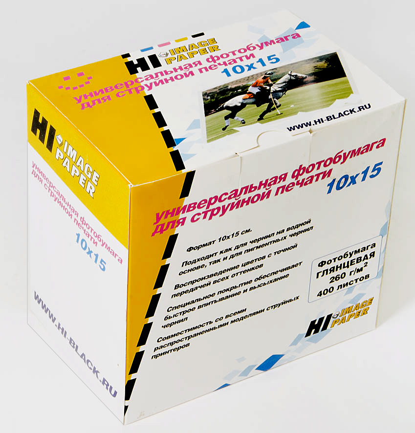 Фотобумага Hi-Image Paper глянцевая односторонняя, 10x15 см, 260 г/м2, 400 л.