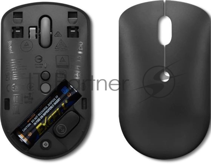 Мышь Lenovo 400 черный оптическая (2400dpi) беспроводная USB-C (3but)
