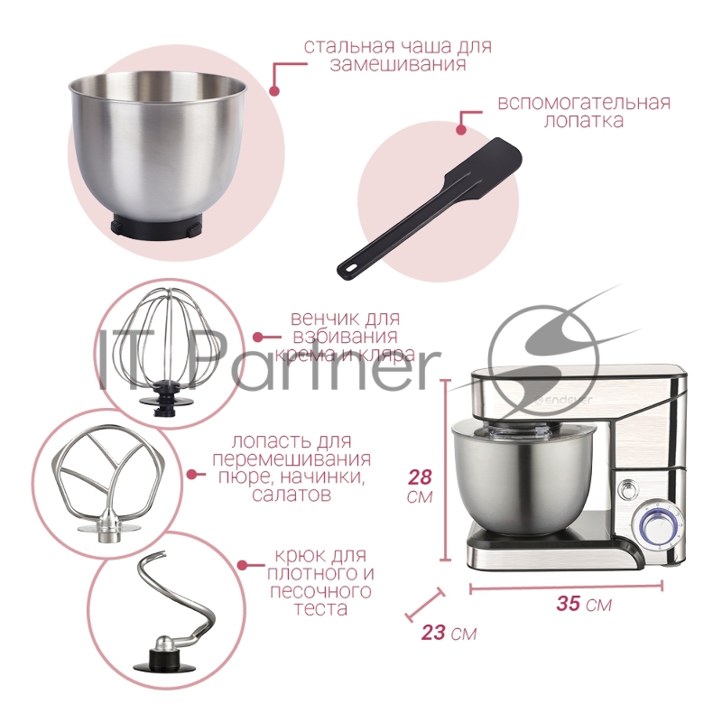 Миксер Endever Sigma-17, стальной