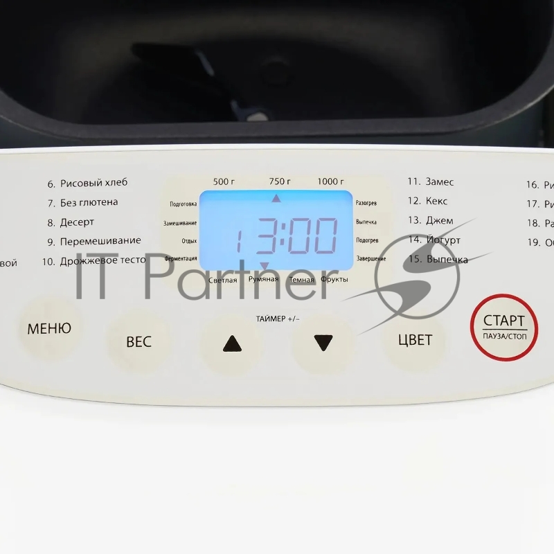 Хлебопечь Starwind SBM2085 600Вт белый/серебристый