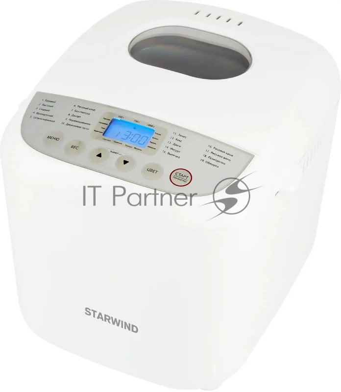 Хлебопечь Starwind SBM2085 600Вт белый/серебристый