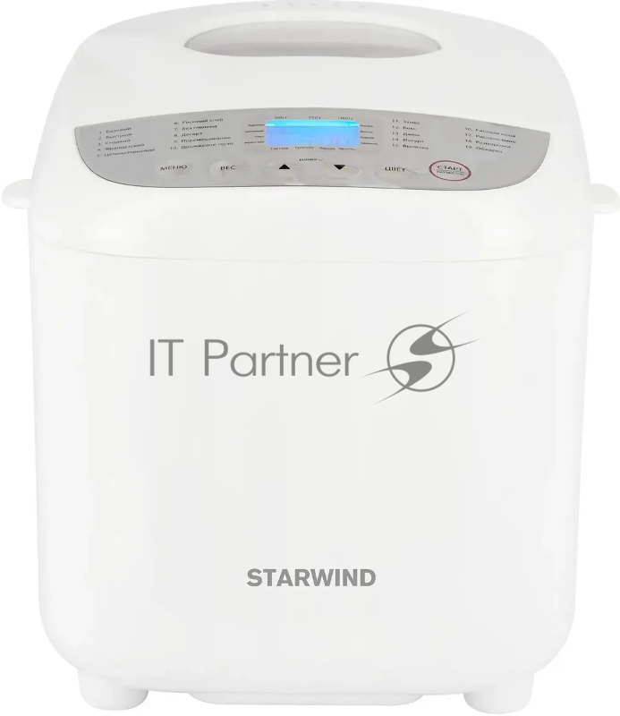Хлебопечь Starwind SBM2085 600Вт белый/серебристый