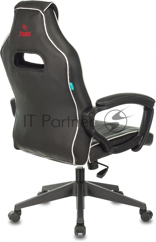 Кресло игровое Zombie Z3 черный/красный искусственная кожа крестовина