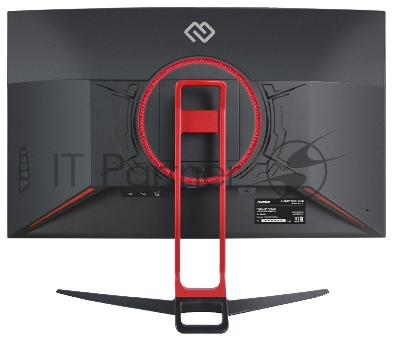 Монитор Digma 31.5 Gaming DM-MONG3210 черный/красный LED 16:9 HDMI M/M матовая 280cd 178гр/178гр 1920x1080 DisplayPort FHD 6.5кг