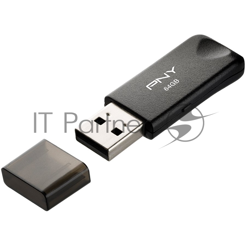 Накопитель USB PNY 64GB ATTCLA USB 2.0 BLKTRNBLK