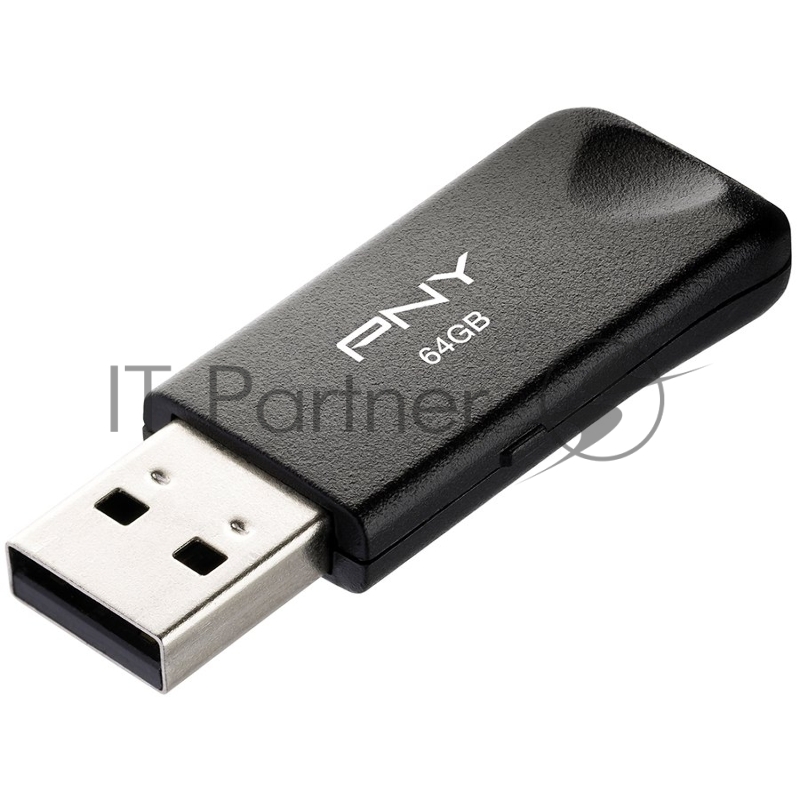 Накопитель USB PNY 64GB ATTCLA USB 2.0 BLKTRNBLK