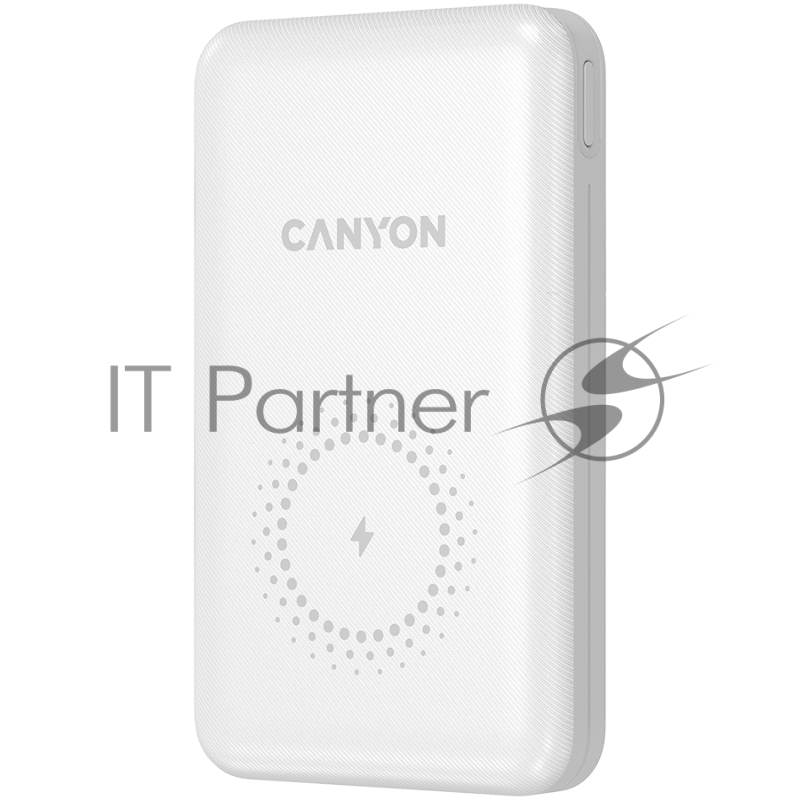 Портативный аккумулятор CANYON PB-1001 18W PD+QC 3.0+10W Magnet wireless charger powerbank10000mAh Li-poly battery,Lightning Input: DC5V/2A, 9V/2A Type c PD Input: DC5V/3A, 9V/2A, Type C PD output:5V/3A,9V/2.2A,12V/1.5AQC 3.0 Output: DC5V/3A, 9V/2A