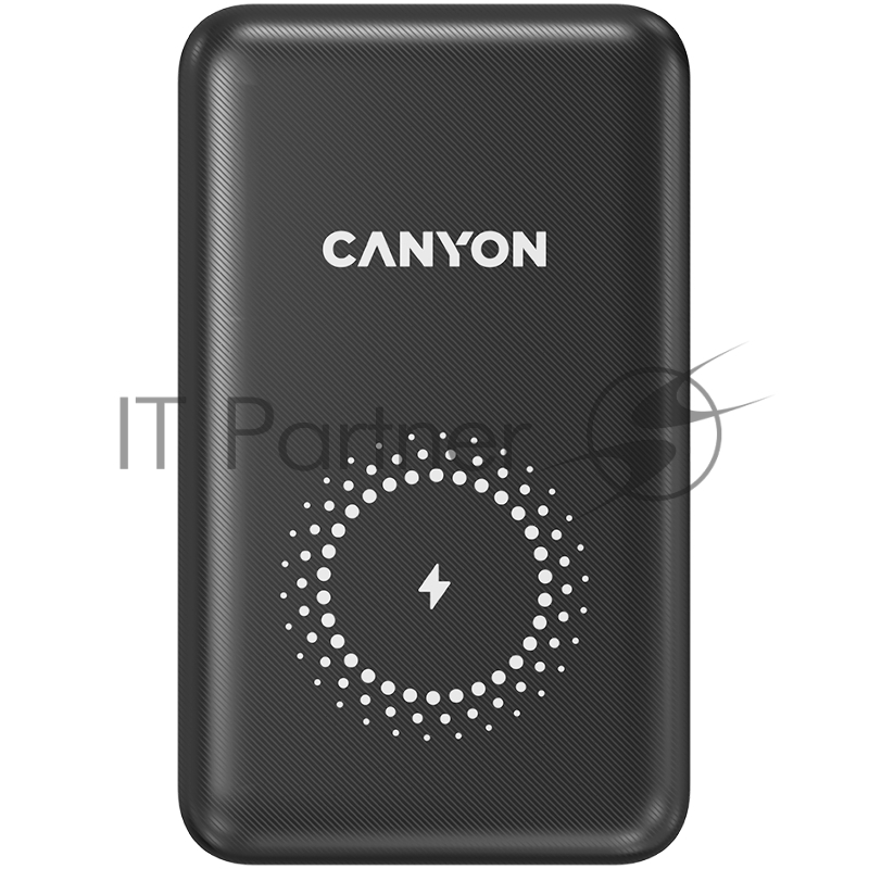 Портативный аккумулятор CANYON PB-1001 18W PD+QC 3.0+10W Magnet wireless charger powerbank 10000mAh Li-poly battery, Lightning Input:DC5V/2A, 9V/2A Type c PD Input: DC5V/3A, 9V/2A, Type C PD output:5V/3A,9V/2.2A,12V/1.5A QC 3.0 Output: DC5V/3A, 9V/2A